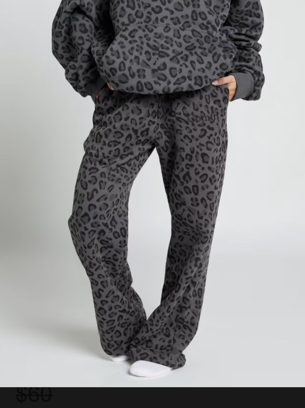 Women’s Comfrt Minimalist Straight Leg Sweatpants in Panther